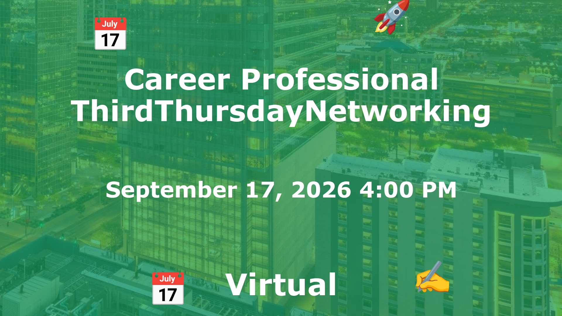 Career Professional ThirdThursdayNetworking  event image